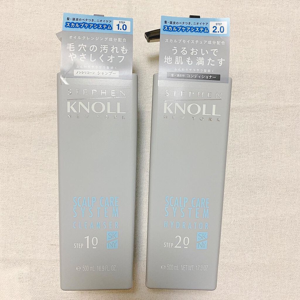 スカルプケアシステム クレンザー/ハイドレーター/スティーブンノル ニューヨーク/市販シャンプーを使ったクチコミ（1枚目）