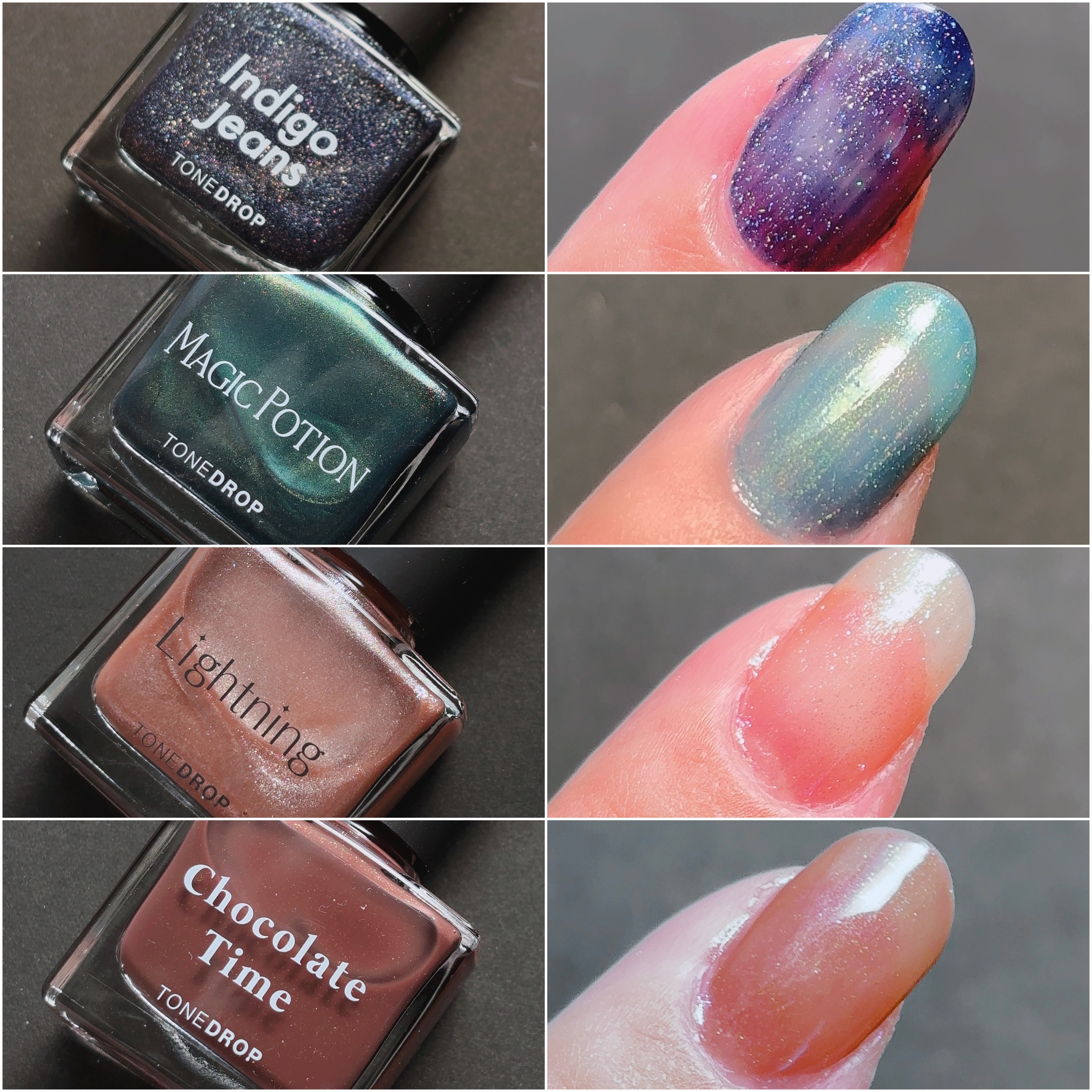 TONE DROP ネイルポリッシュ 042 Magic Potion/D-UP/マニキュアを使ったクチコミ（3枚目）