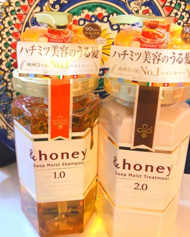 ディープモイスト シャンプー1.0／ヘアトリートメント2.0/&honey/シャンプー・コンディショナーを使ったクチコミ（1枚目）