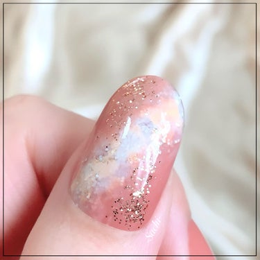 pa nail collective pa ワンダーネイル 2ステップセットのクチコミ「ちゅるん♡美爪ピンク🩷

やり方は画像を参考にしていただければと思います♡
ホワイトをぼかす時.....」（3枚目）