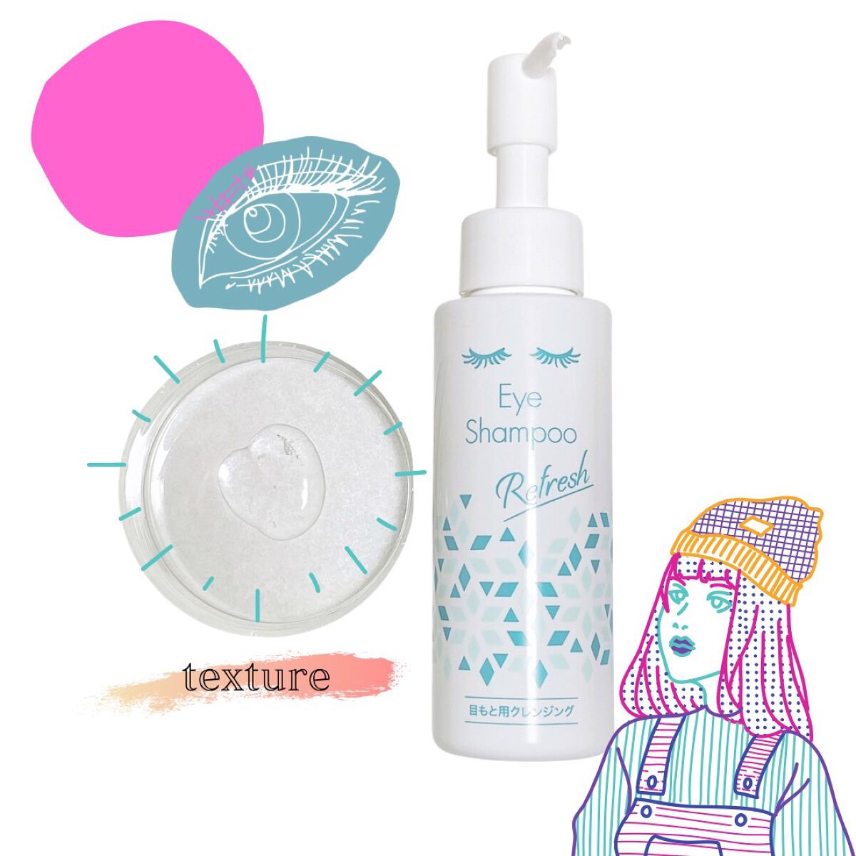 みほ on LIPS 「アイシャンプーリフレッシュ★★★★☆☆・ヒアルロン酸や皮膚コン..」(2枚目)