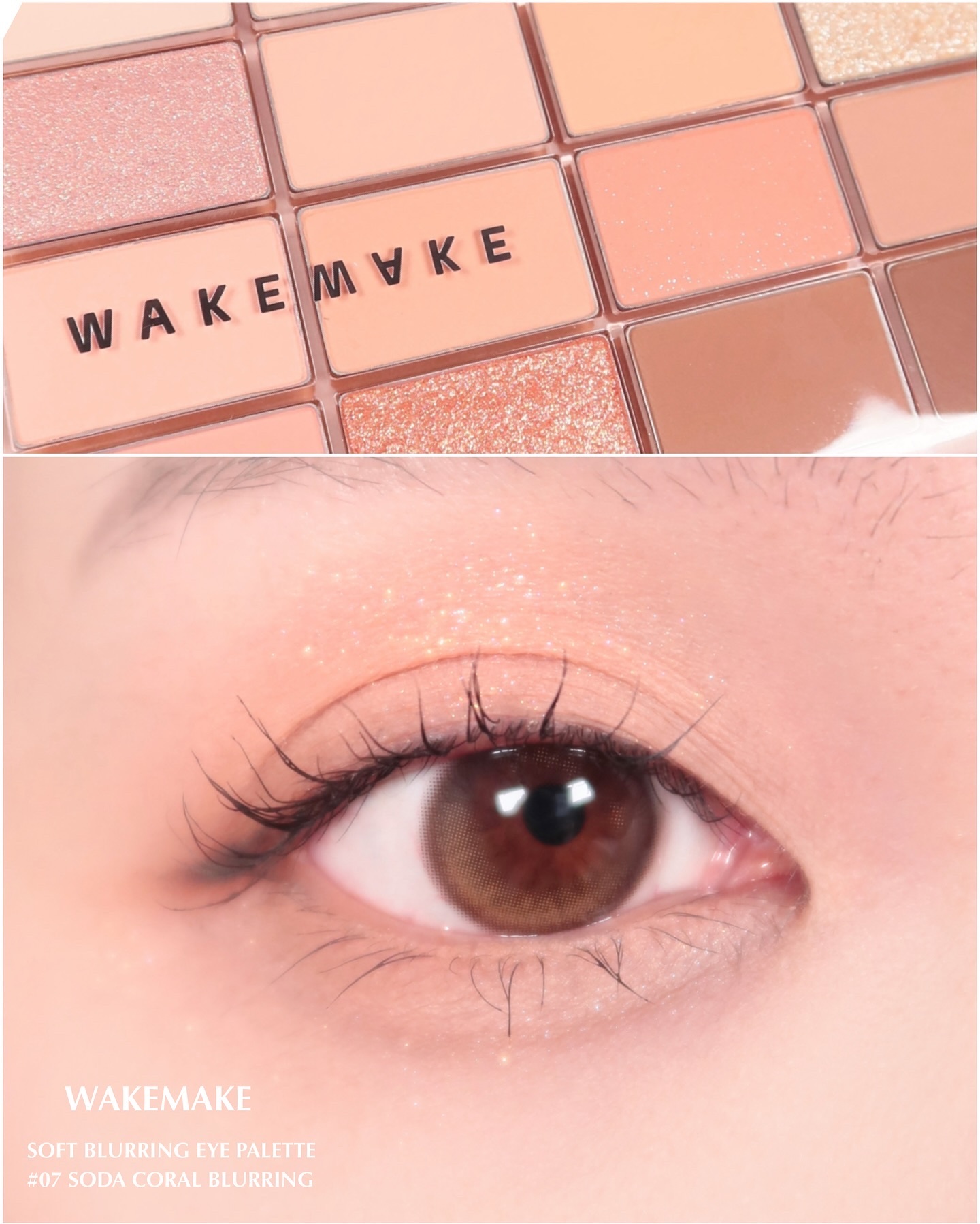 ソフトブラーリングアイパレット/wakemake/アイシャドウパレットを使ったクチコミ（1枚目）