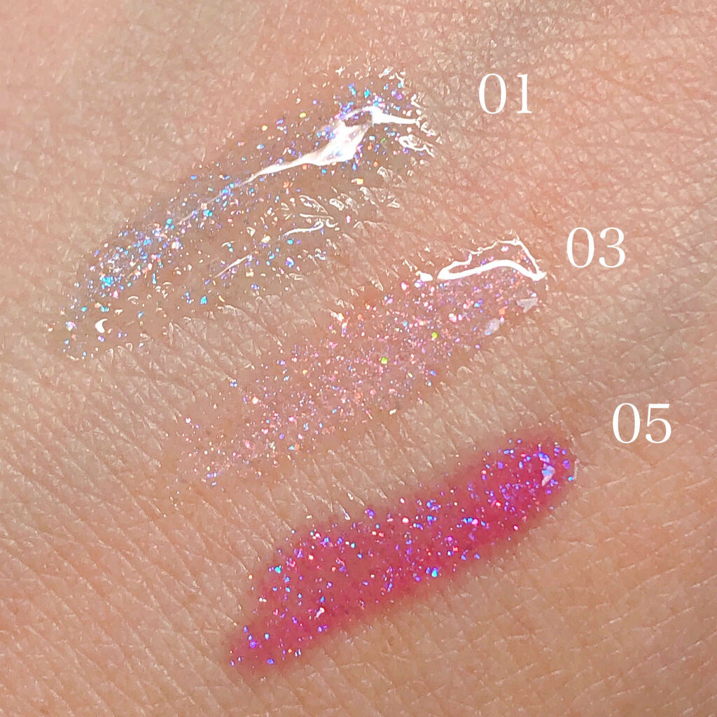 メスメリック グラスリップオイル 01 シーガル/CHICCA/リップグロスを使ったクチコミ（3枚目）