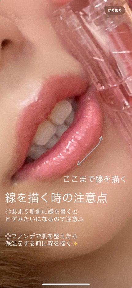 リップトリックライナー/キャンメイク/リップライナーを使ったクチコミ(2枚目)