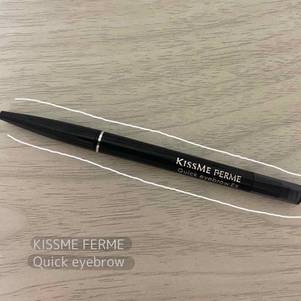 キスミー フェルム クイックアイライナーEXのクチコミ「はじめまして!ふくもとです。
今回ご紹介するのは、キスミーフェルムのクイックアイブロウEX0.....」(1枚目)
