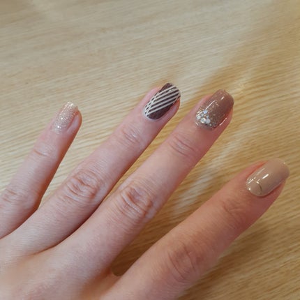 DAISO×紗々 UV GEL ネイルシール/DAISO/ネイルシールを使ったクチコミ(5枚目)