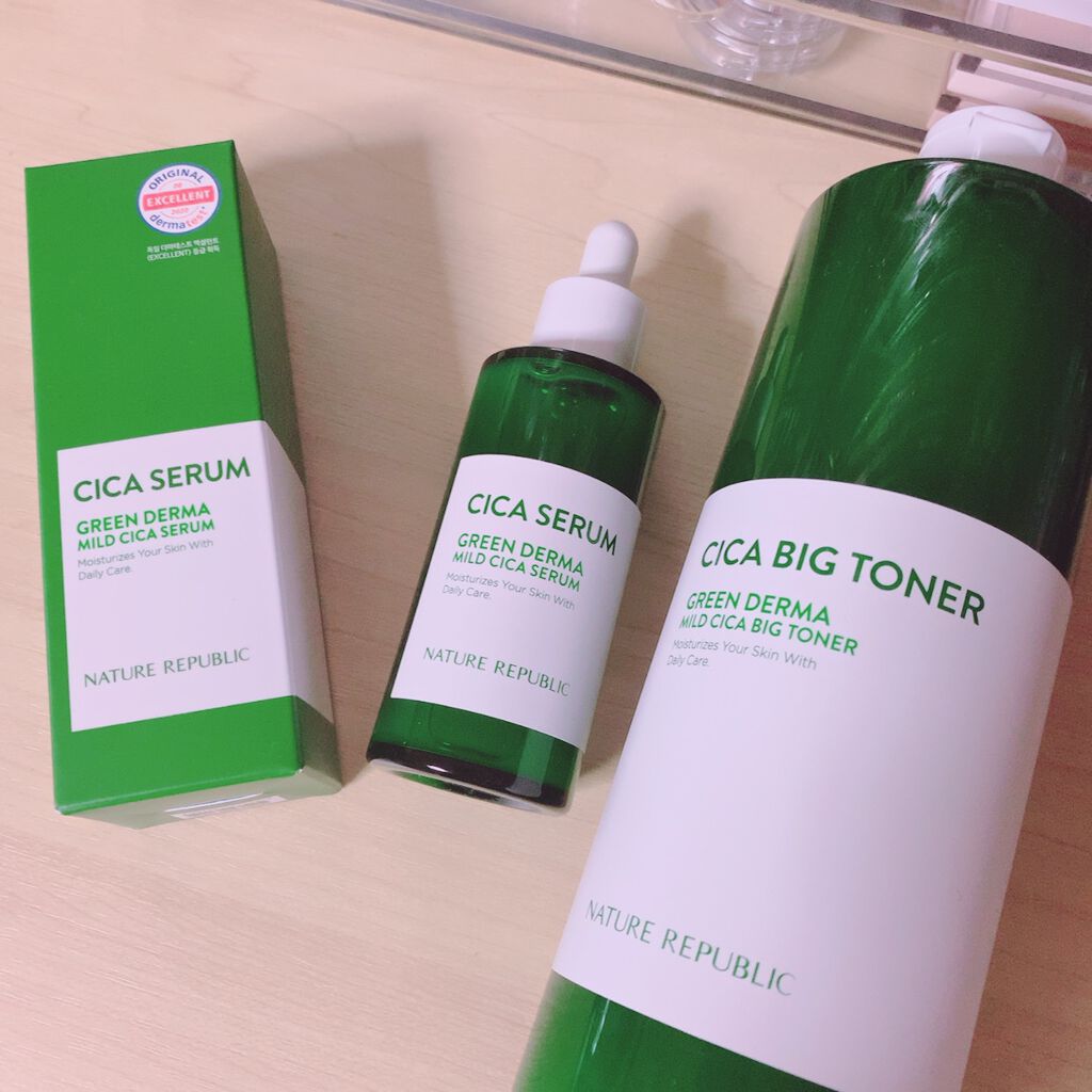 グリーン ダーマCICAビックトナー/ネイチャーリパブリック/化粧水を使ったクチコミ(2枚目)