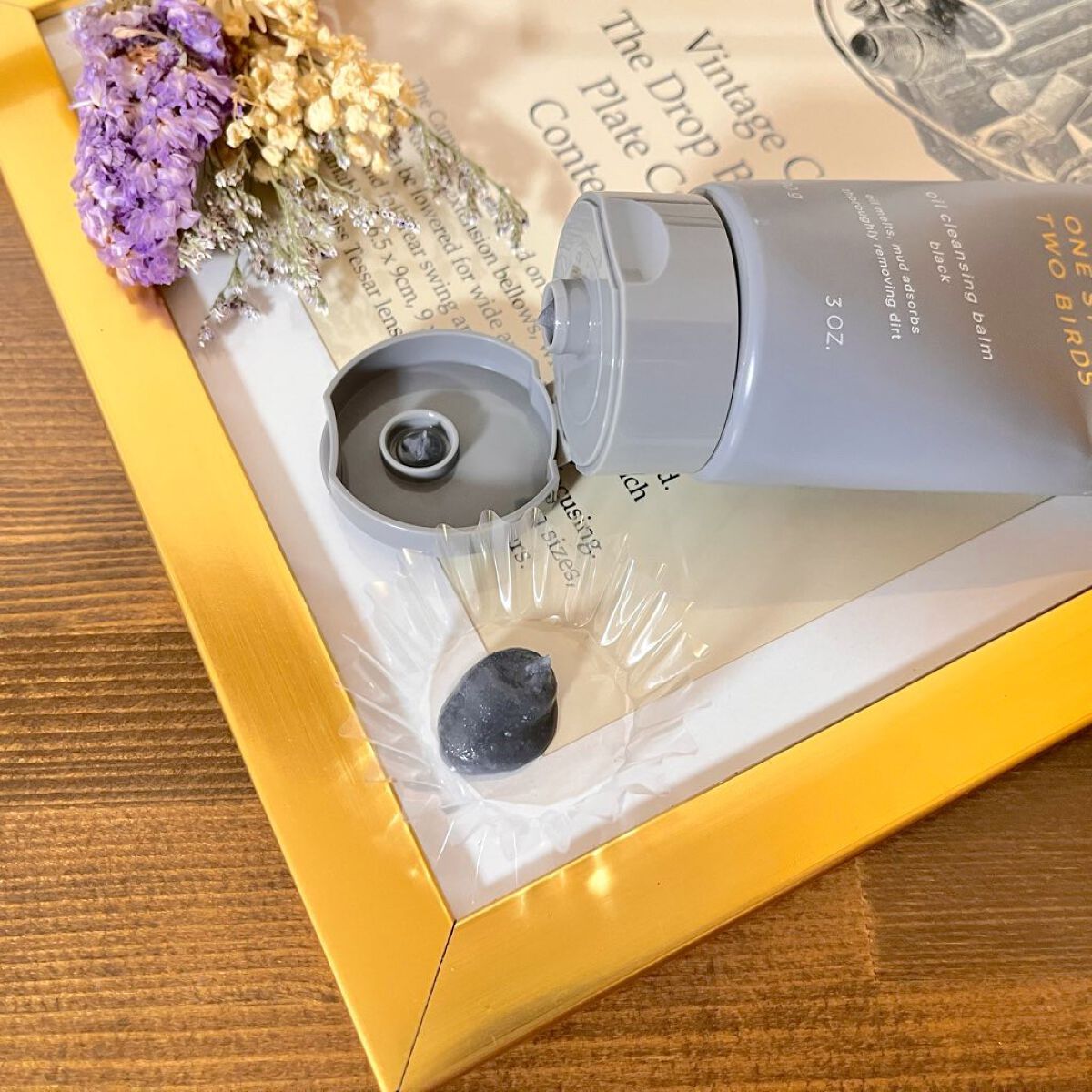 オイルクレンジングバーム ブラック/ONE STONE TWO BIRDS/クレンジングバームを使ったクチコミ(3枚目)