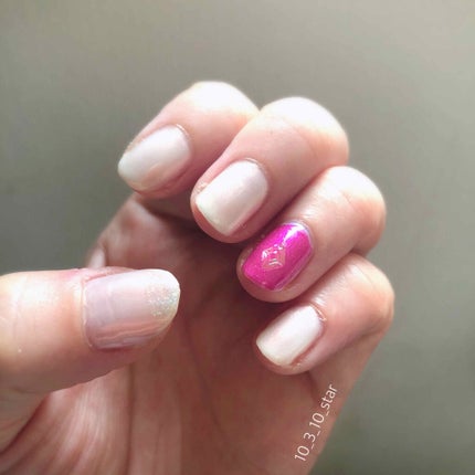 グロッシーコート/スキューズミー/オールインワンネイルを使ったクチコミ(1枚目)