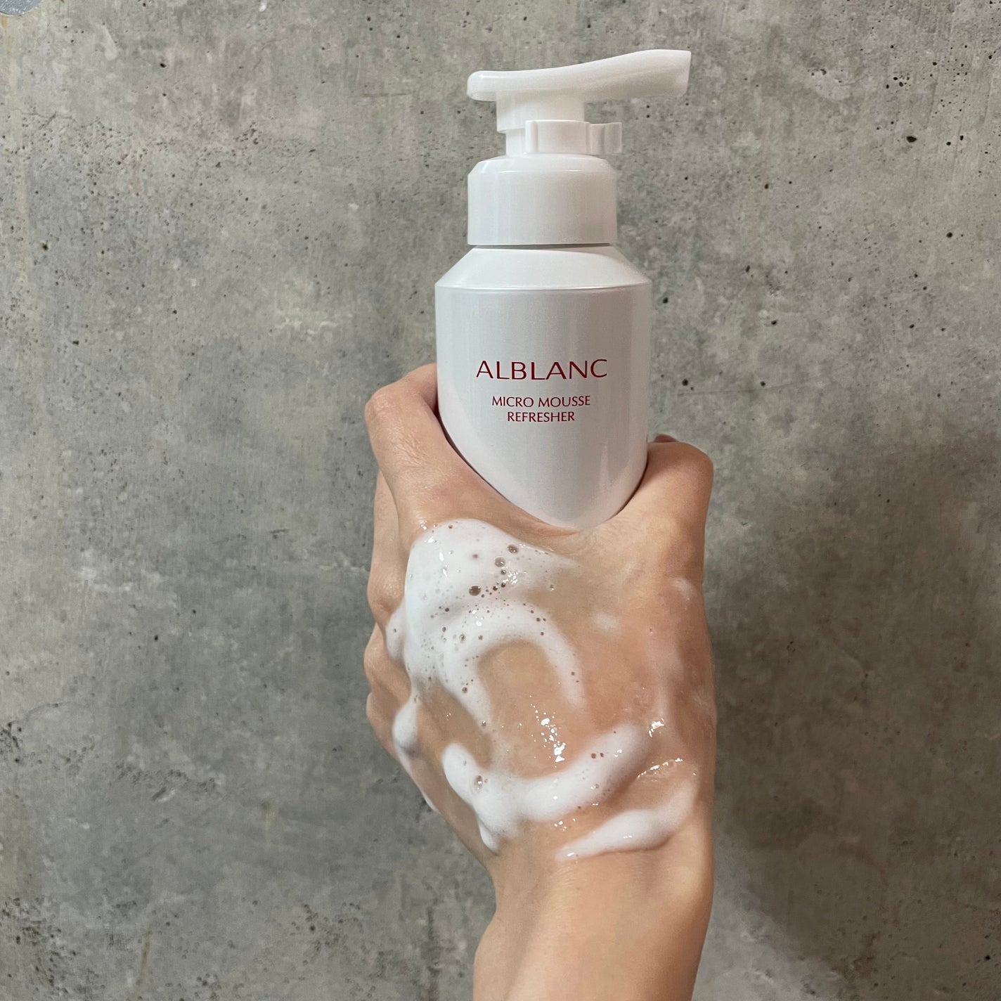 マイクロムース リフレッシャー/ALBLANC/泡洗顔を使ったクチコミ(3枚目)