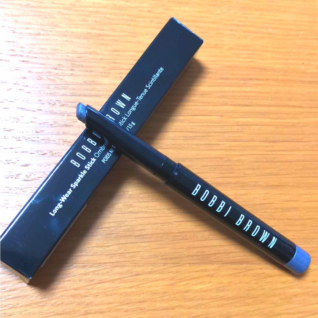 ロングウェアスパークルスティック 08 サファイアブルー/BOBBI BROWN/スティックアイシャドウを使ったクチコミ（1枚目）