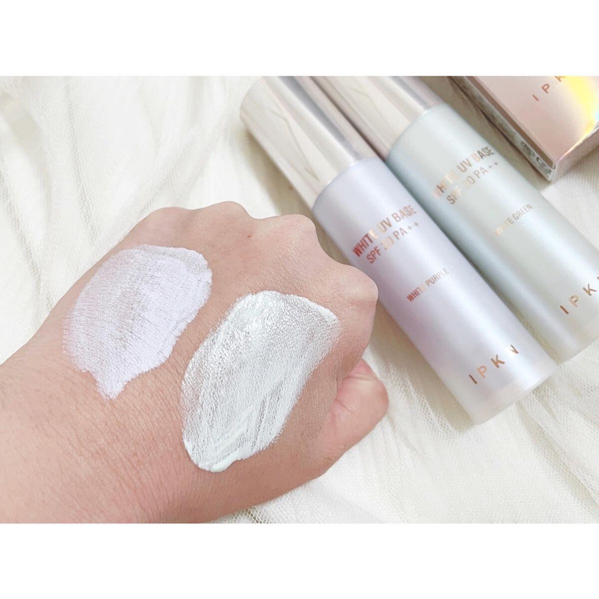 ホワイト ユーブイベース #2.WHITE PURPLE/IPKN/化粧下地を使ったクチコミ（3枚目）