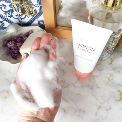 アミノモイスト モイストクリーミィ ウォッシュ/ミノン/洗顔フォームを使ったクチコミ(3枚目)