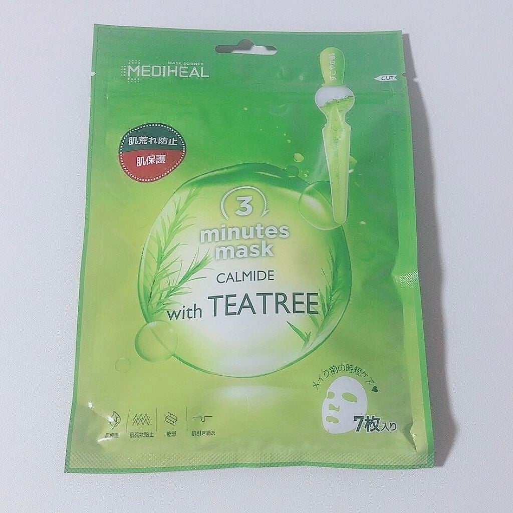 3ミニッツマスク:カーマイド with ティーツリー/MEDIHEAL/シートマスク・パックを使ったクチコミ(1枚目)