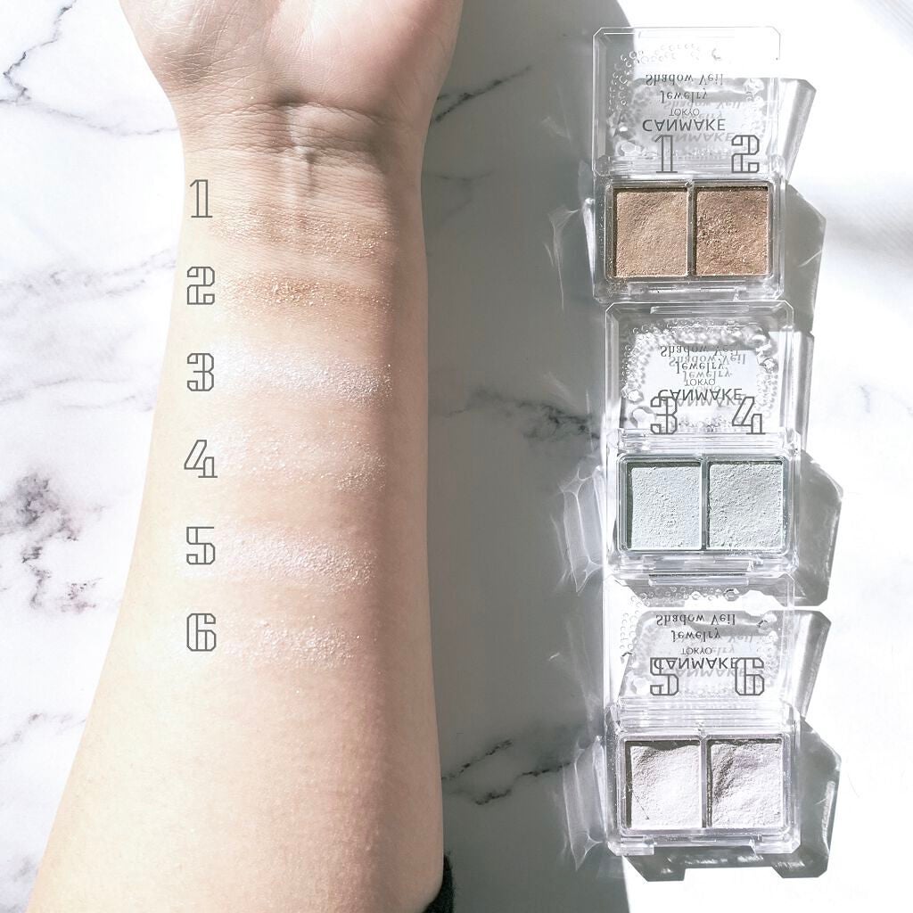 ジュエリーシャドウベール/キャンメイク/アイシャドウパレットを使ったクチコミ(3枚目)