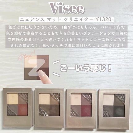 ニュアンス マット クリエイター/Visée/アイシャドウパレットを使ったクチコミ(2枚目)