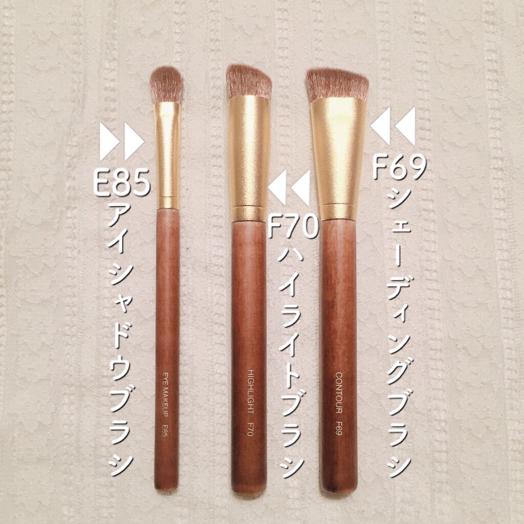 SIXPLUS X MARILYN 10本メイクアップブラシセット/SIXPLUS/メイクブラシを使ったクチコミ（3枚目）