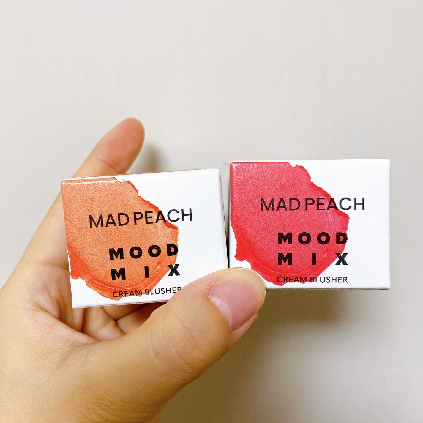 ムードミックスクリームブラッシャー/MAD PEACH/ジェル・クリームチークを使ったクチコミ(4枚目)