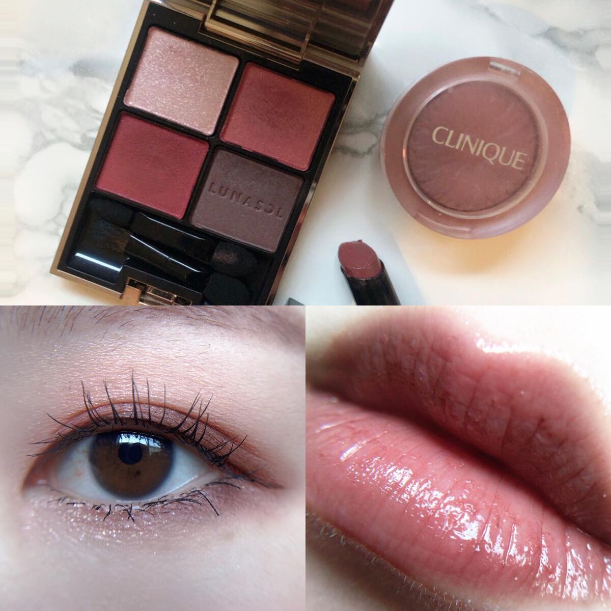 あゆみ on LIPS 「・\#todaysmake/・アイシャドウ☑#LUNASOLス..」(1枚目)