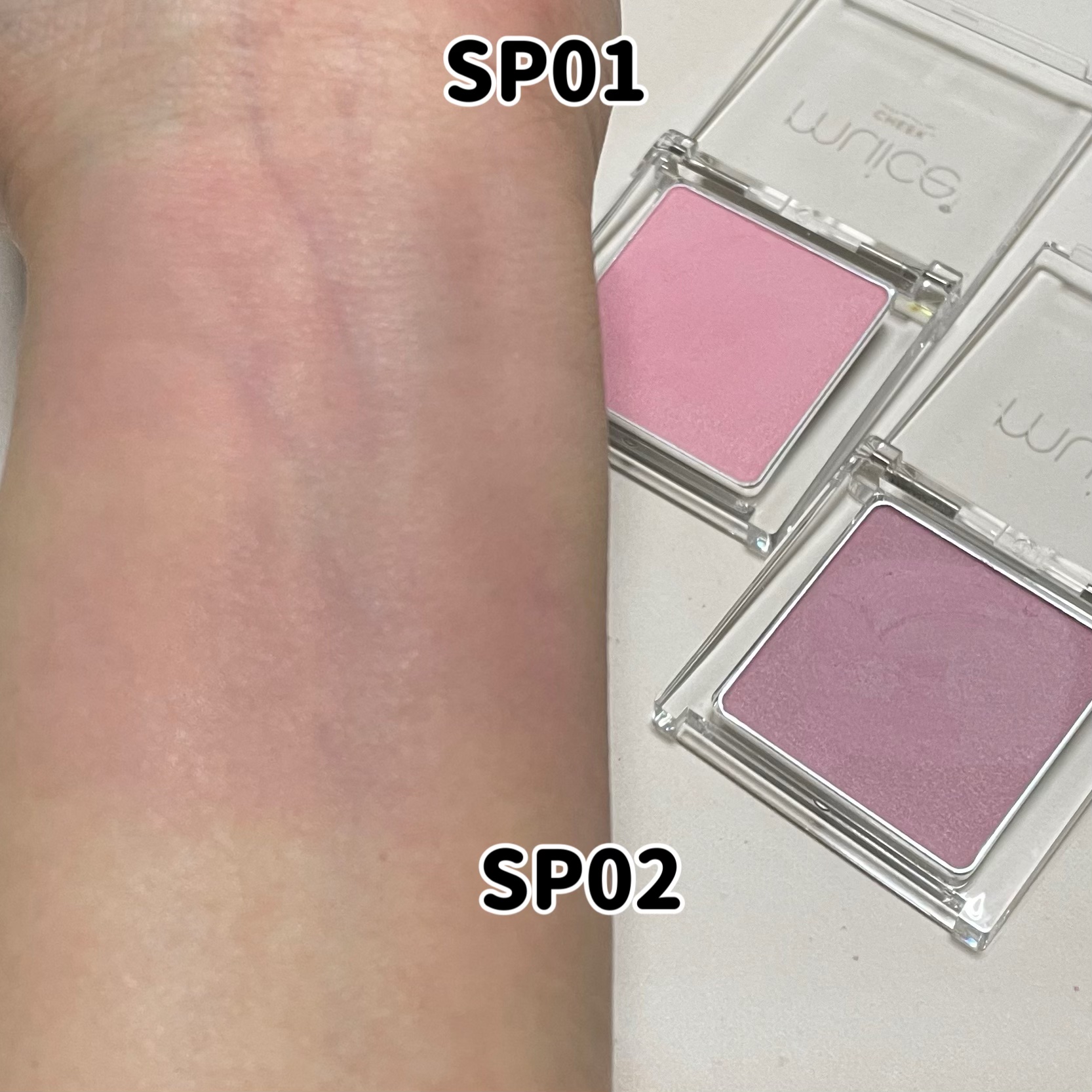 ぽわんチーク/muice/パウダーチークを使ったクチコミ（2枚目）