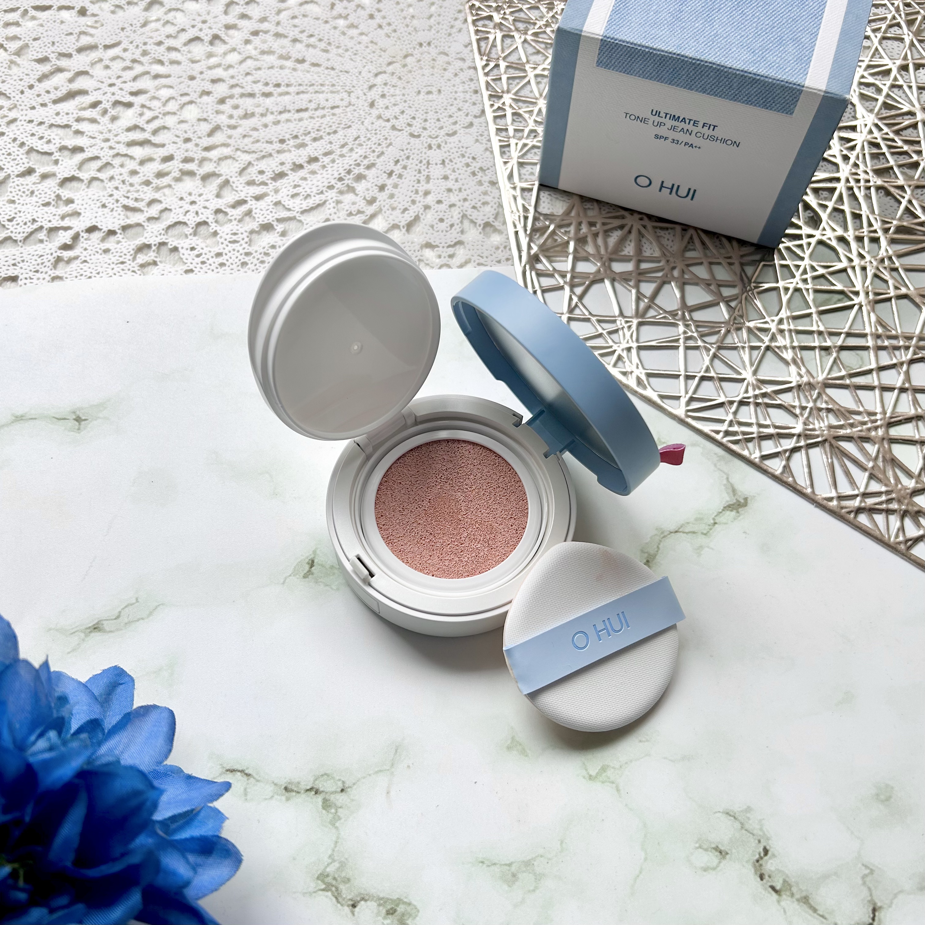 アルティメットフィット トーンアップデニムクッション/OHUI/クッションファンデーションを使ったクチコミ（1枚目）