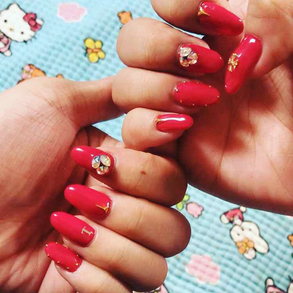 ネイルチップオーバルタイプ/DAISO/ネイルチップ・パーツを使ったクチコミ（2枚目）