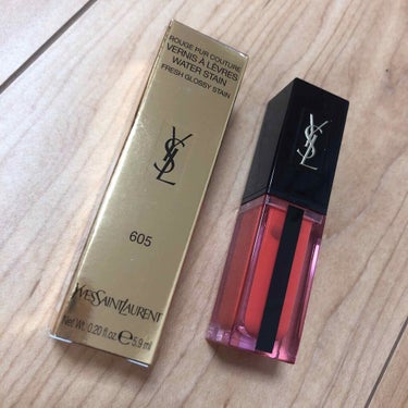 ルージュ ピュールクチュール ヴェルニ ウォーターステイン/YVES SAINT LAURENT BEAUTE/口紅を使ったクチコミ（1枚目）