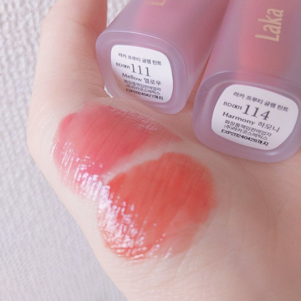 フルーティーグラムティント/Laka/リップティントを使ったクチコミ（2枚目）