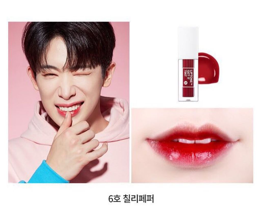 TONYMOLY×MONSTA X   Liptone Get It Tint S/TONYMOLY/口紅を使ったクチコミ（2枚目）
