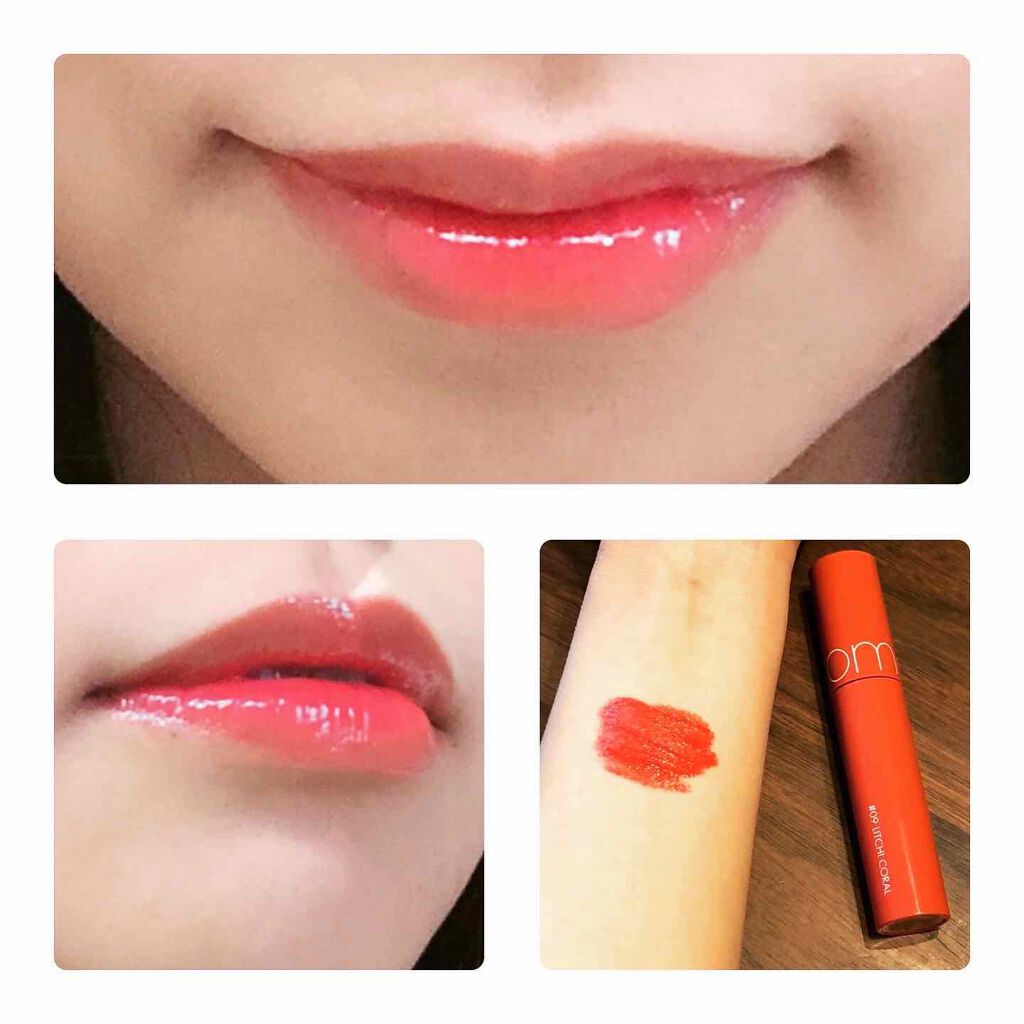 ジューシーラスティングティント/rom&nd/リップティントを使ったクチコミ（2枚目）