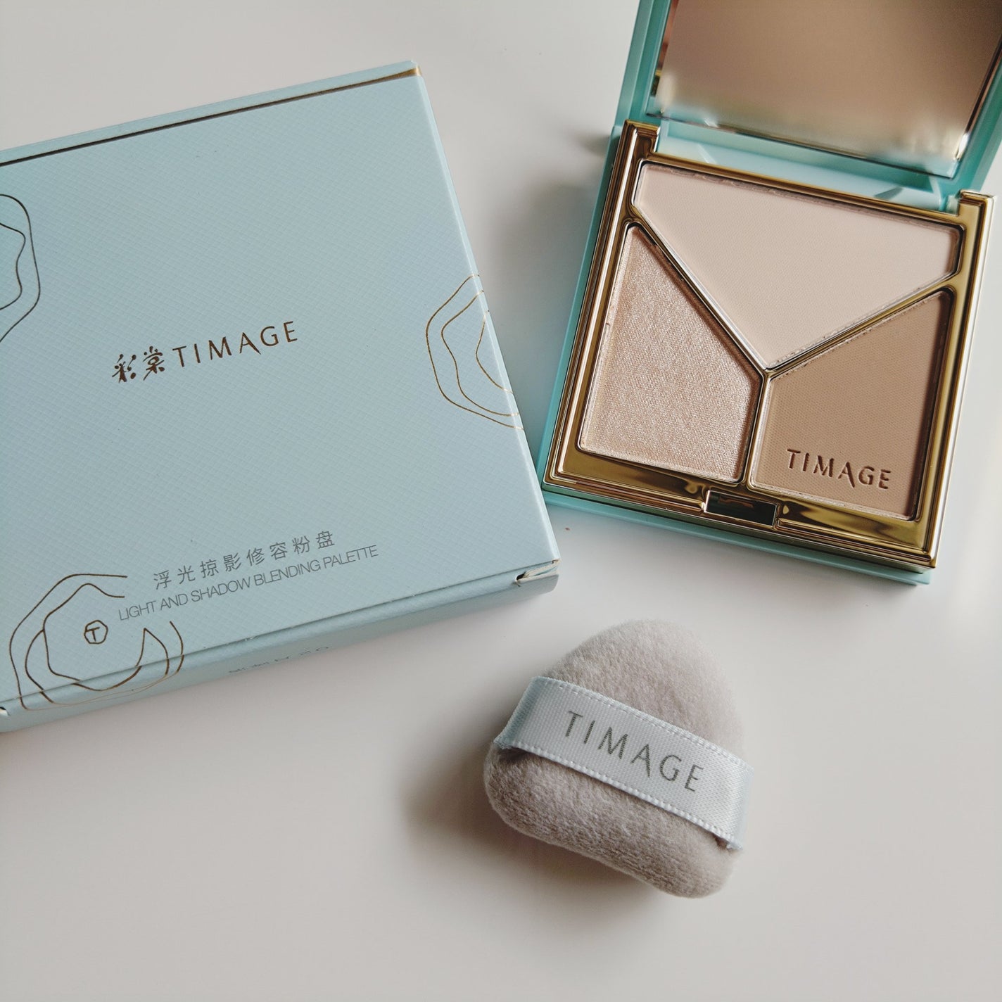 ハイライトシェーディングパレット/TIMAGE/パウダーハイライトを使ったクチコミ(1枚目)