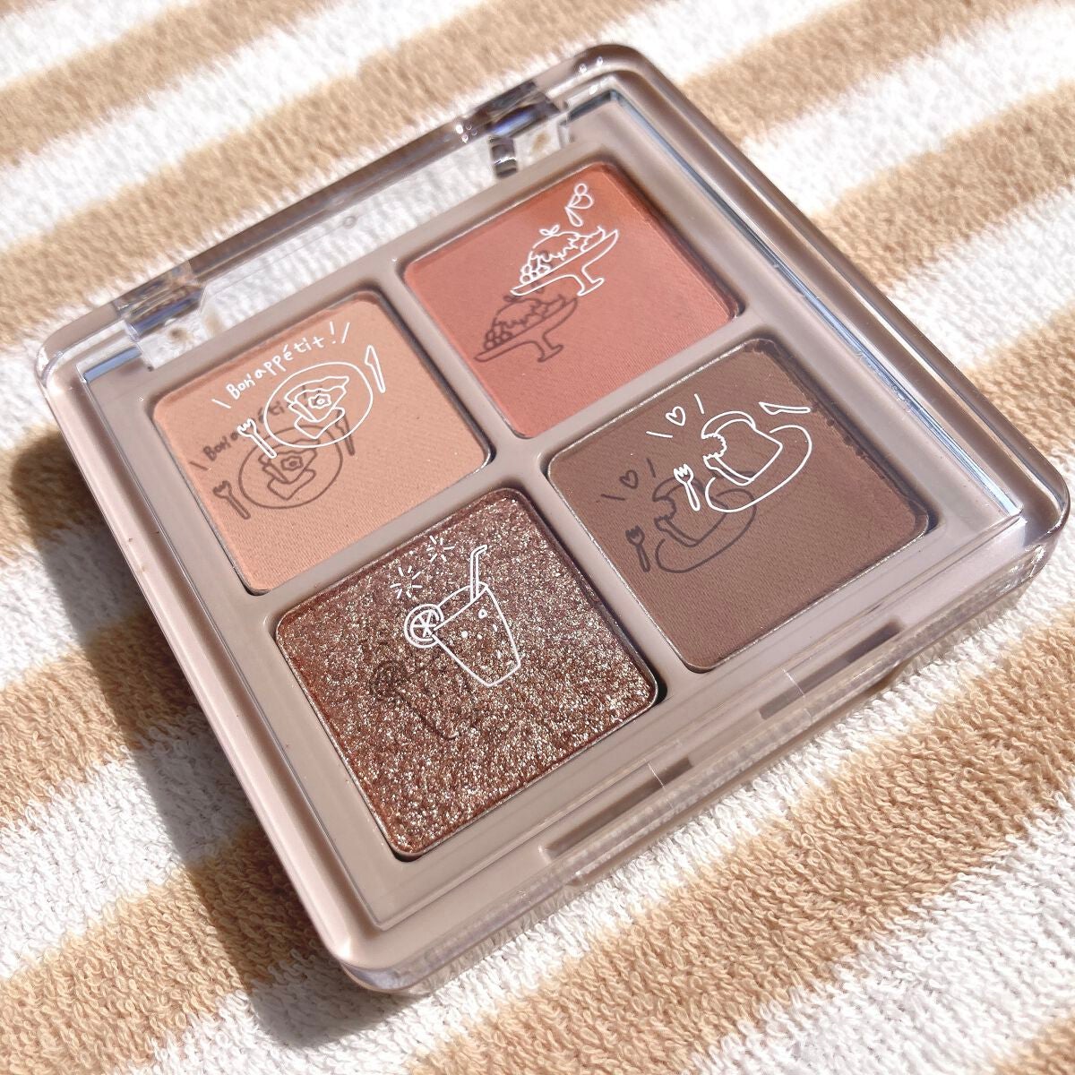 Peach Blush Toast cafe eye palette/NOTONE/アイシャドウパレットを使ったクチコミ(8枚目)