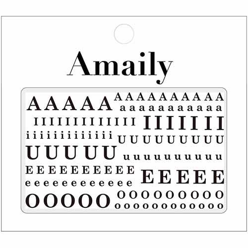 No.4-10 母音アルファベット (黒)
