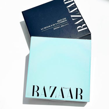 スキン フィット ルミナス サン クッション/Harper's BAZAAR Cosmetics/クッションファンデーションを使ったクチコミ（2枚目）