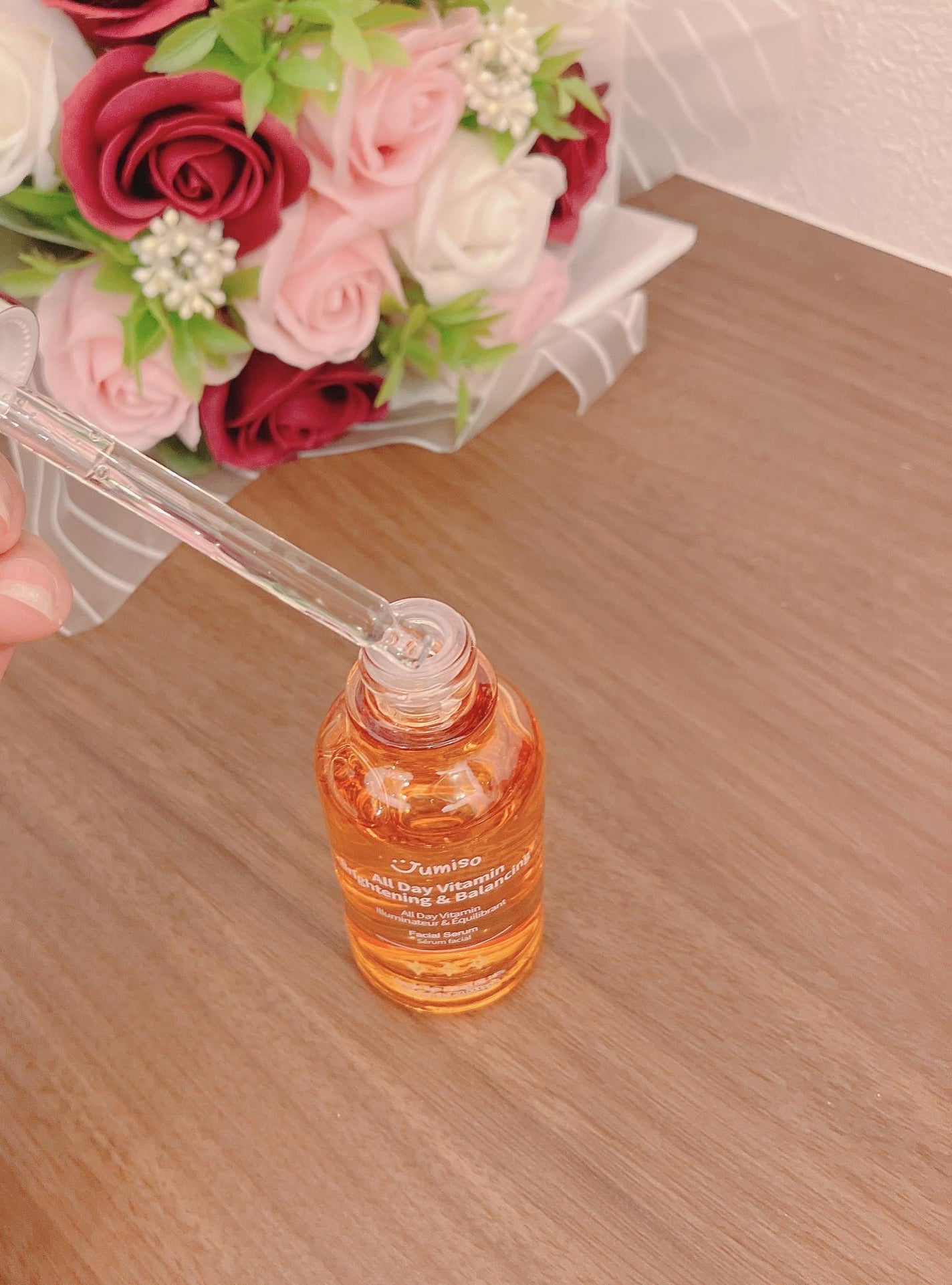 オールデイビタミンブライトニング&バランシングフェイシャルセラム/JUMISO/美容液を使ったクチコミ(6枚目)