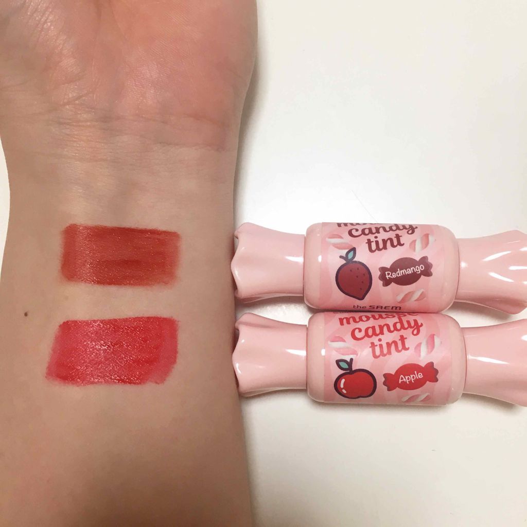 ムース キャンディー ティント/the SAEM/リップティントを使ったクチコミ（2枚目）