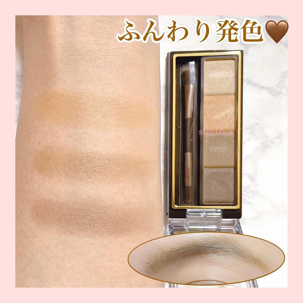 スタイリング パウダーアイブロウ SE02 ライトブラウン/excel/パウダーアイブロウを使ったクチコミ（2枚目）