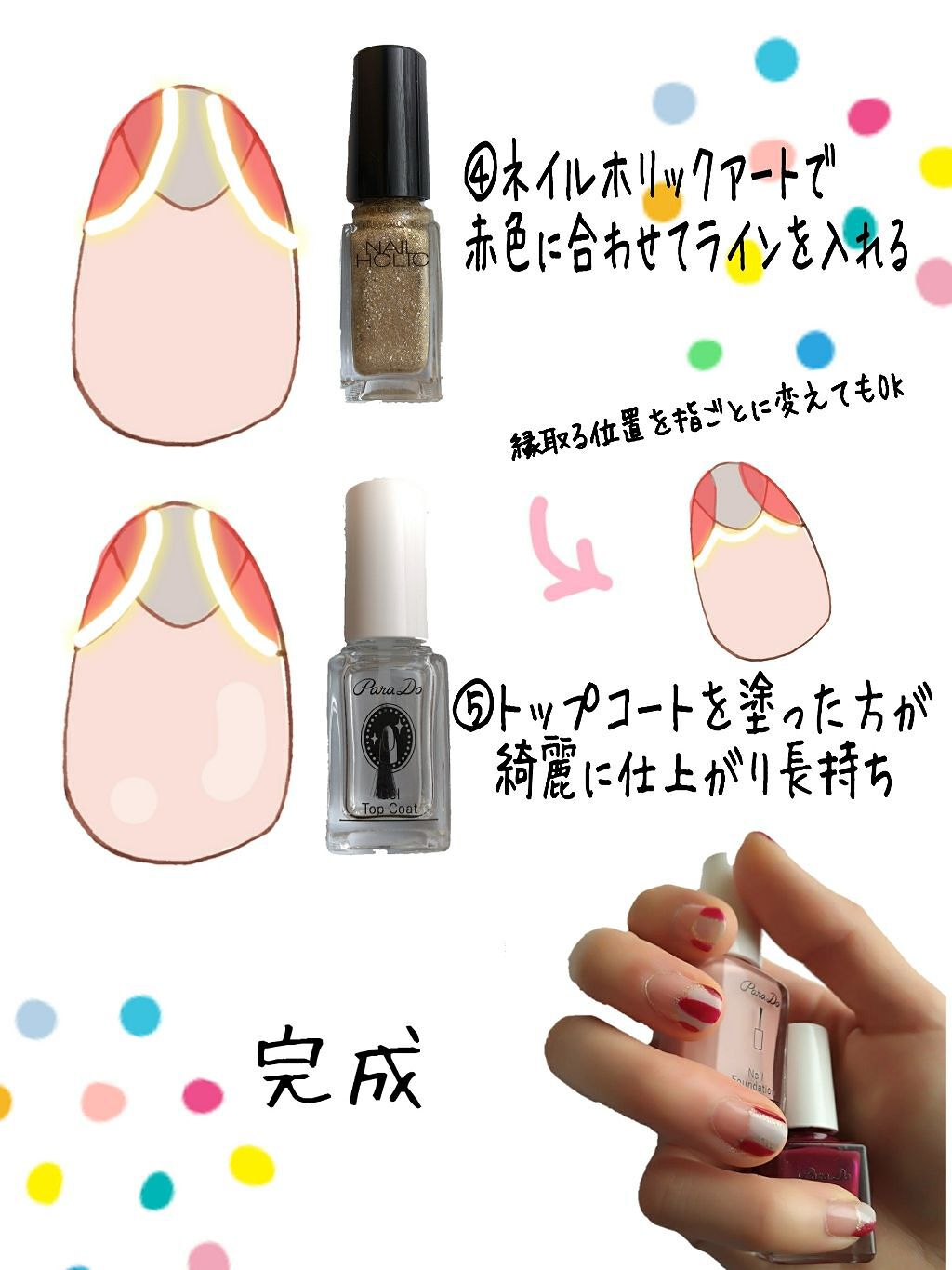 ネイルファンデーション/パラドゥ/マニキュアを使ったクチコミ(3枚目)