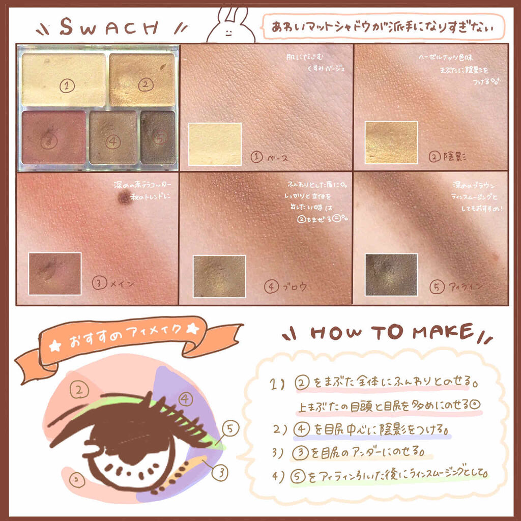 パーフェクトマルチアイズ/キャンメイク/アイシャドウパレットを使ったクチコミ（2枚目）