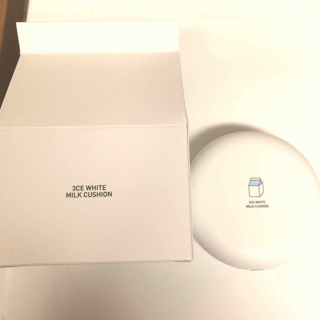 WHITE MILK CUSHION/3CE/クッションファンデーションを使ったクチコミ（1枚目）