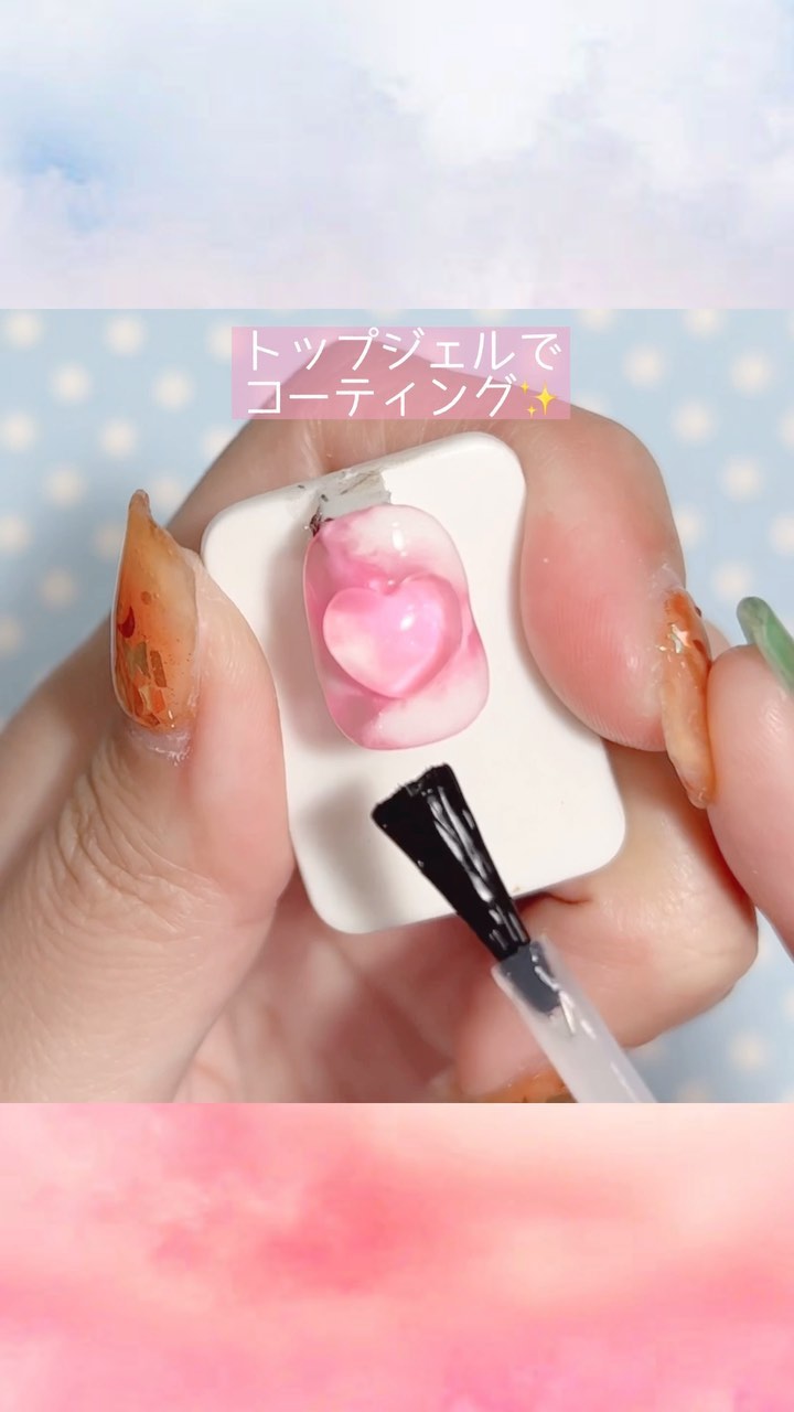 #ネイル,#雲ネイル,#もくもくネイル,#クラウドネイルのネイルデザイン