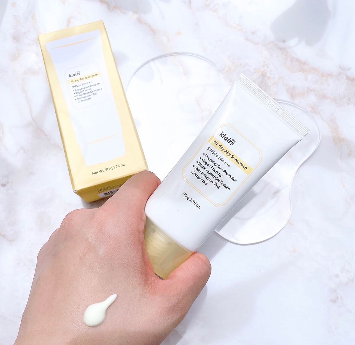 All-day エアリーサンスクリーン50g/Klairs/日焼け止めクリームを使ったクチコミ（2枚目）