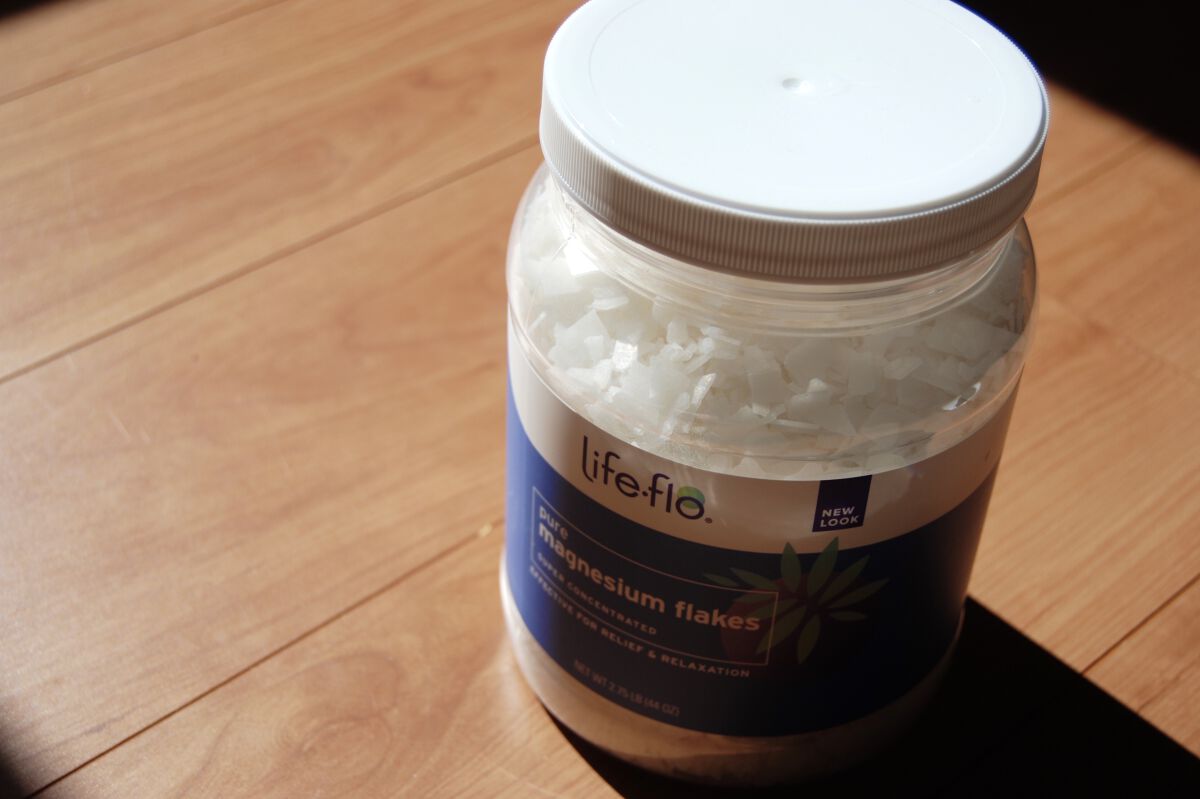 ピュアマグネシウムフレーク/Life-flo/無機塩系入浴剤を使ったクチコミ（2枚目）