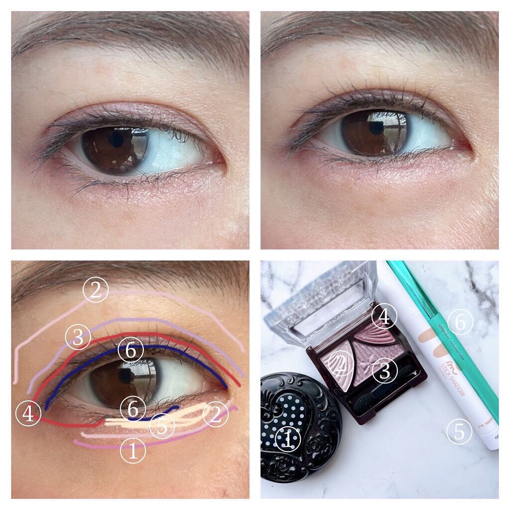 ジューシーピュアアイズ/キャンメイク/アイシャドウパレットを使ったクチコミ(3枚目)