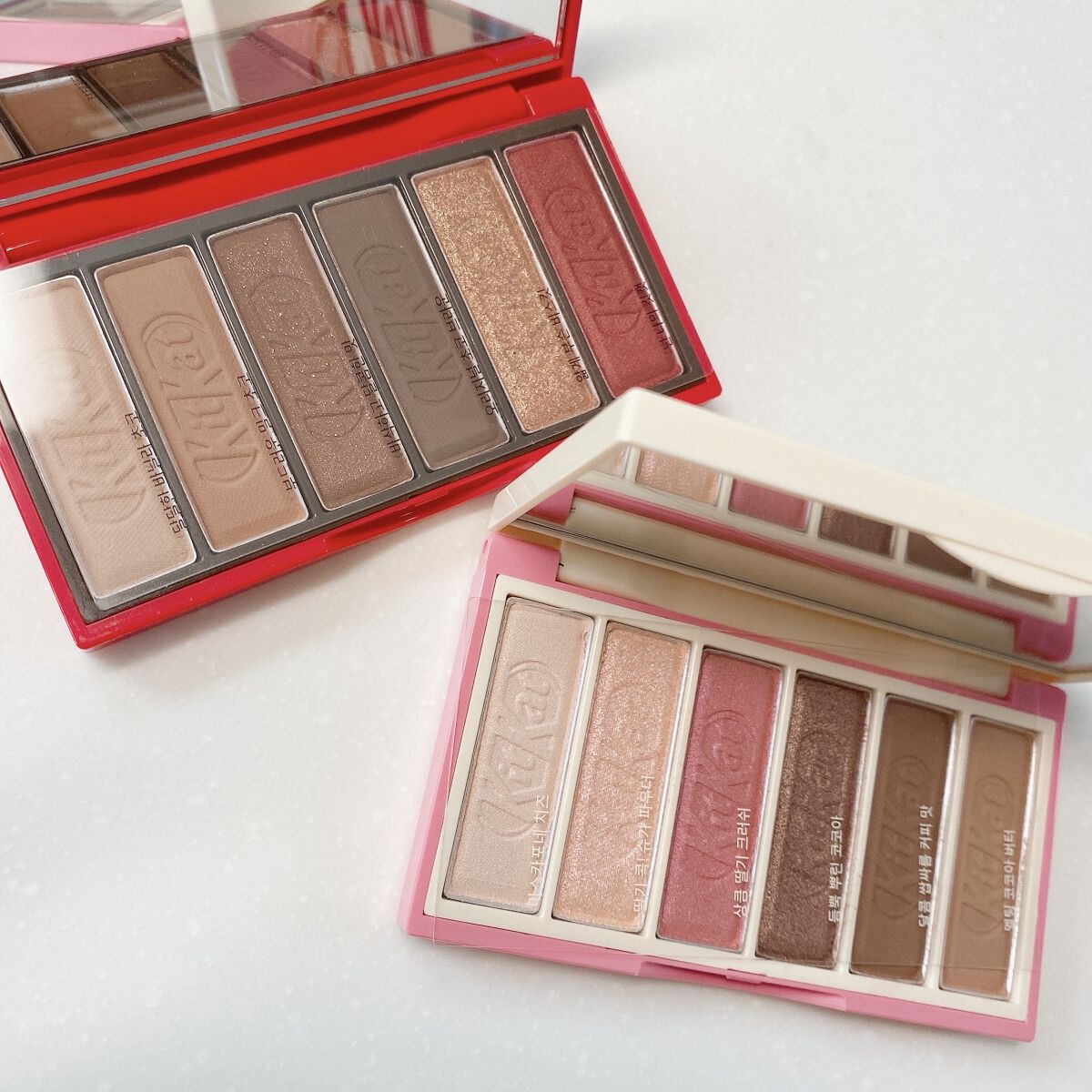 プレイカラーアイズ ミニ #キットカット ストロベリーティラミス/ETUDE/アイシャドウパレットを使ったクチコミ（3枚目）