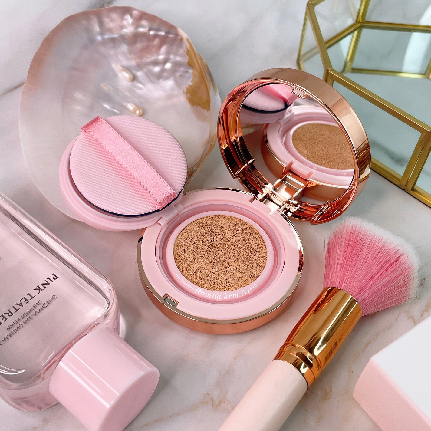 ピンクティーツリーカバークッション/APLIN/クッションファンデーションを使ったクチコミ(5枚目)