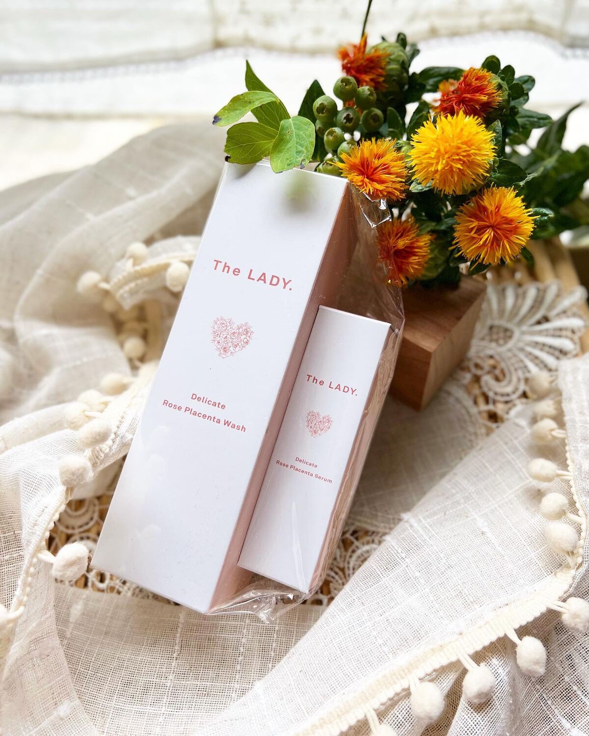 試してみた】デリケート ローズプラセンタ セラム The LADY.のリアルな