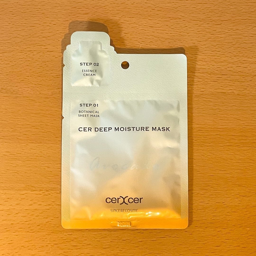 ディープモイスチャー マスク (ケアクリーム付き)/cerXcer/シートマスク・パックを使ったクチコミ(3枚目)