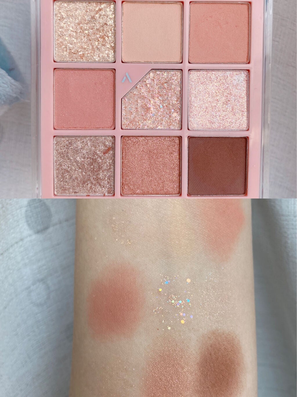 グリッターペディアアイパレット/unleashia/アイシャドウパレットを使ったクチコミ(2枚目)