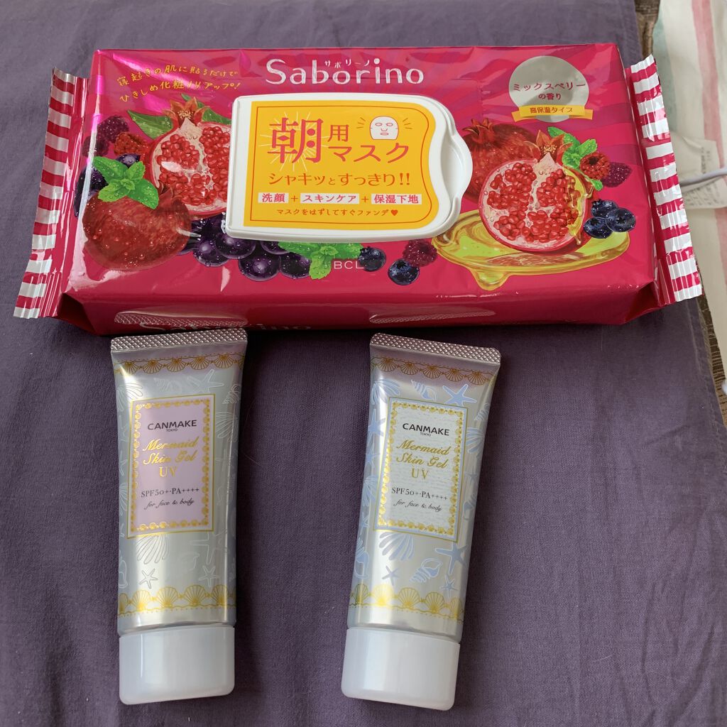 マーメイドスキンジェルUV/キャンメイク/日焼け止めジェルを使ったクチコミ（1枚目）